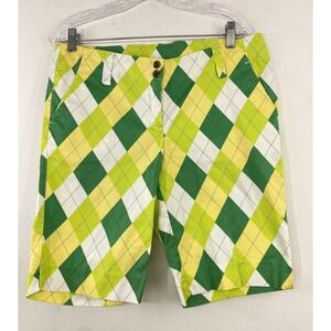 Loudmouth Golf Argyle‎ Shorts Woman's 6
